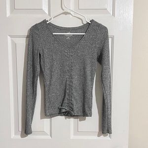 hollister long sleeve sinch tee